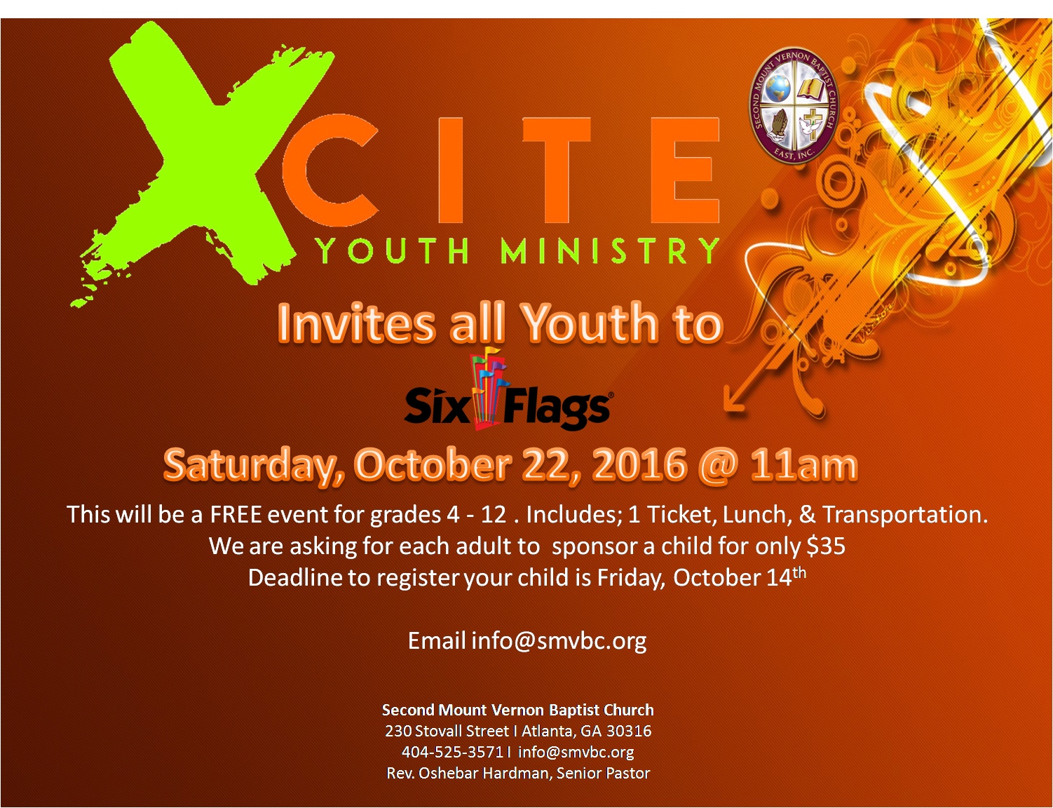 SMV XCITE Youth Ministry at Six Flags